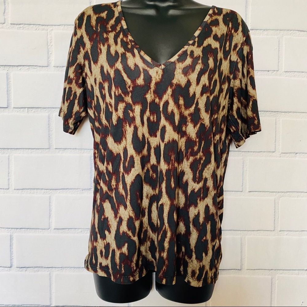 & Other Stories Leopard Print Top Size - image 2